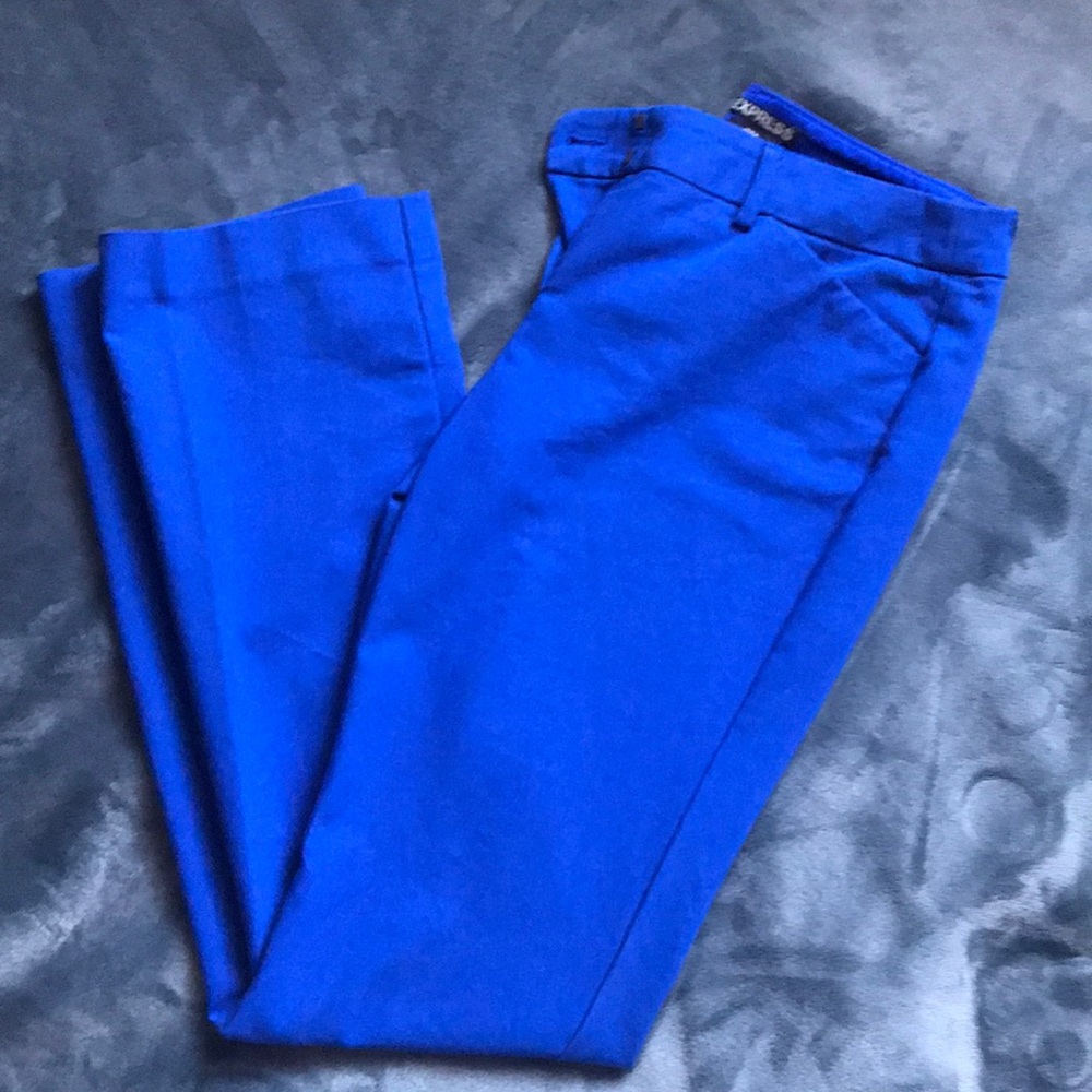 Express Editor Blue Dress Pants 4R